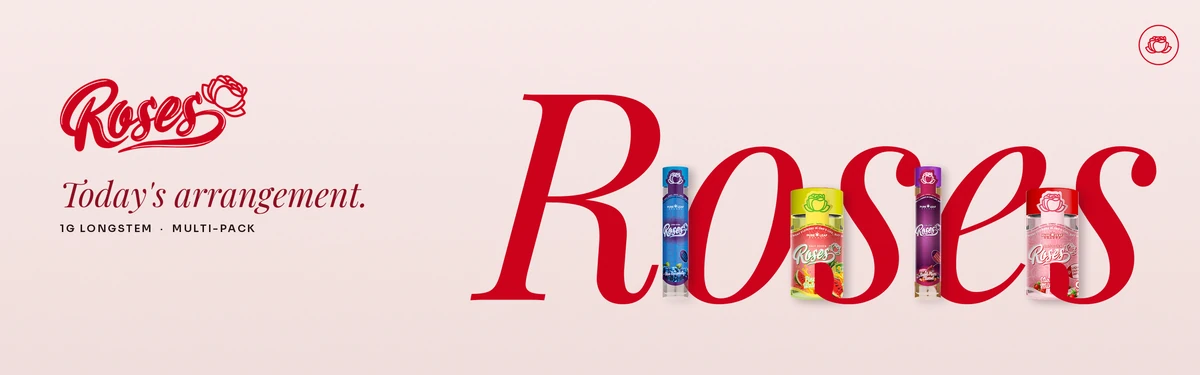 Roses banner theme S, Oversized Type