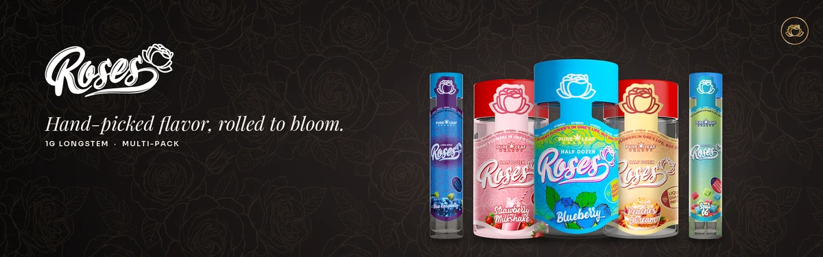 Roses banner theme X, Black Pattern