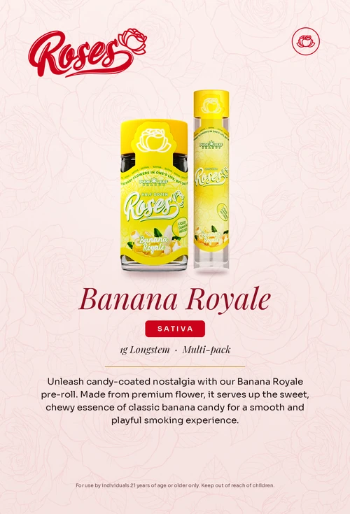 Roses flavor card, Banana Royale