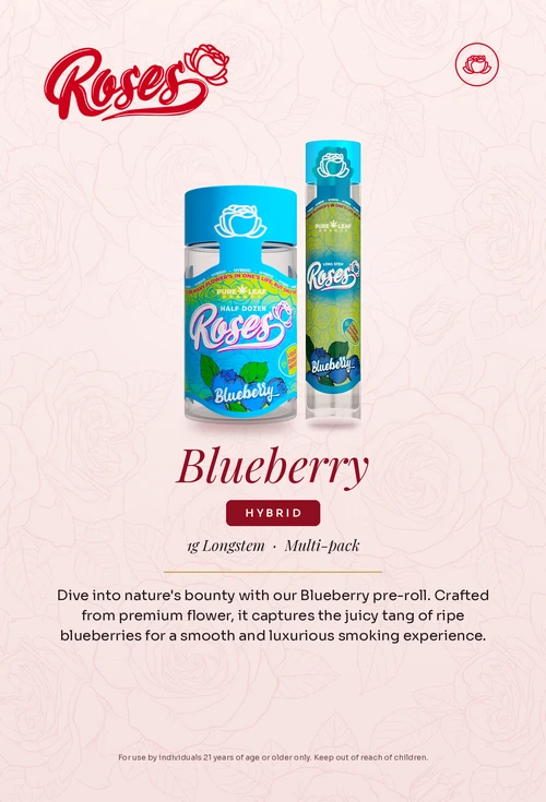 Roses flavor card, Blueberry