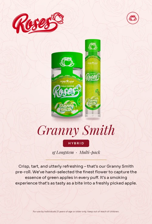 Roses flavor card, Granny Smith