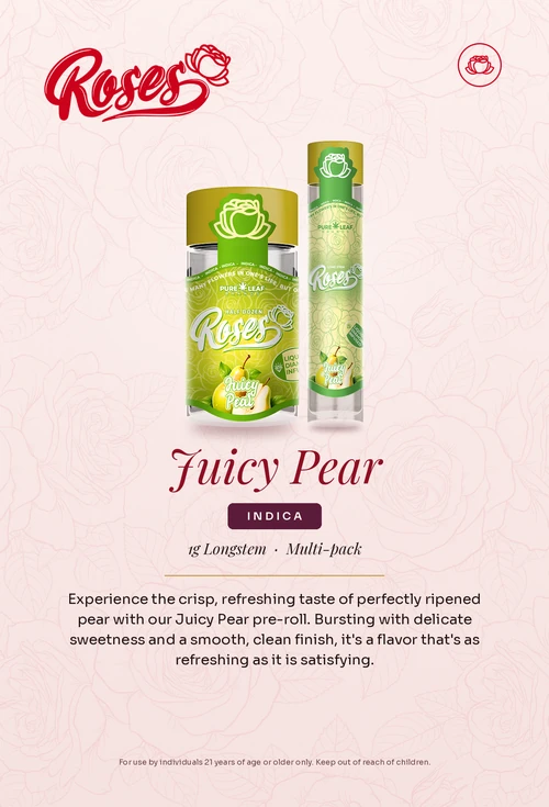Roses flavor card, Juicy Pear
