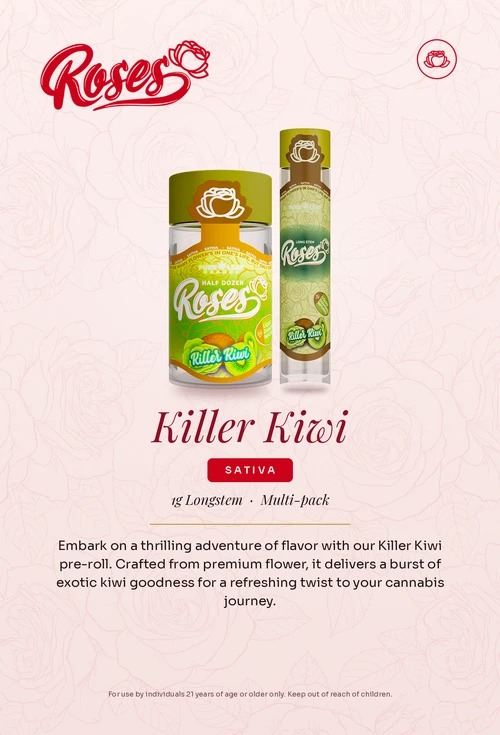 Roses flavor card, Killer Kiwi