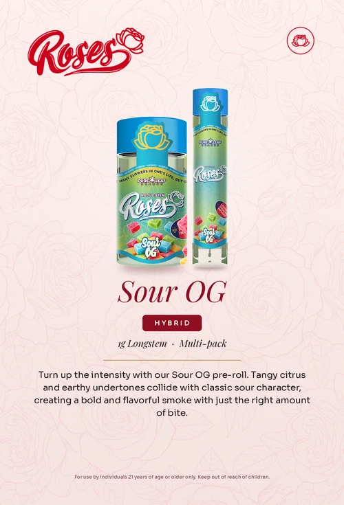 Roses flavor card, Sour OG