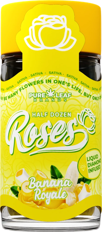 Roses Banana Royale half dozen pre-roll jar