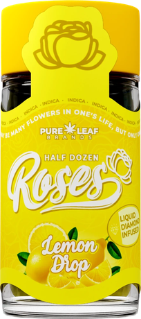 Roses Lemon Drop half dozen pre-roll jar
