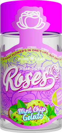 Roses Mint Chip Gelato half dozen pre-roll jar