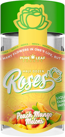 Roses Peach Mango Melons half dozen pre-roll jar