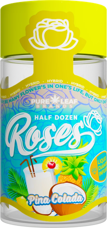 Roses Piña Colada half dozen pre-roll jar
