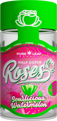 Roses Sourlicious Watermelon half dozen pre-roll jar