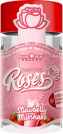 Roses Strawberry Milkshake half dozen pre-roll jar