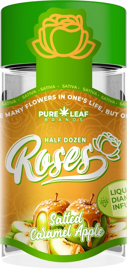 Roses Salted Caramel Apple half dozen pre-roll jar