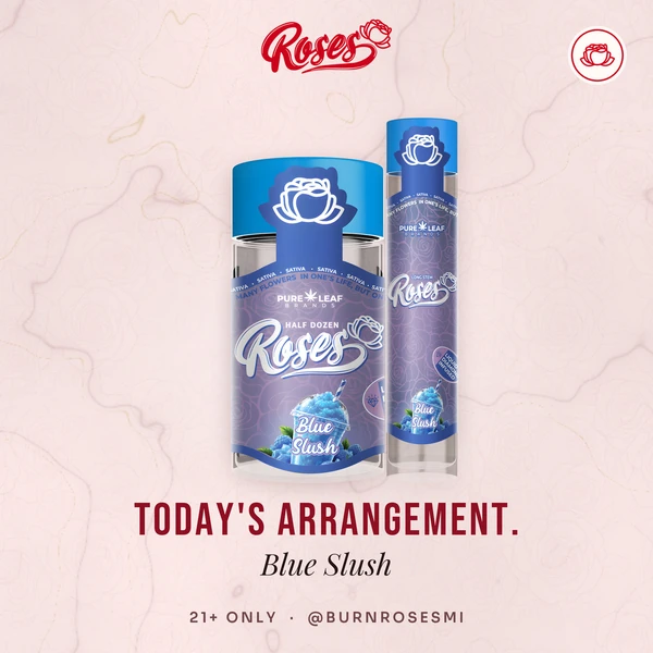 Roses social post, Feature Blue Slush