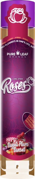 Roses Sugarplum Sunset 1g pre-roll in a purple tube